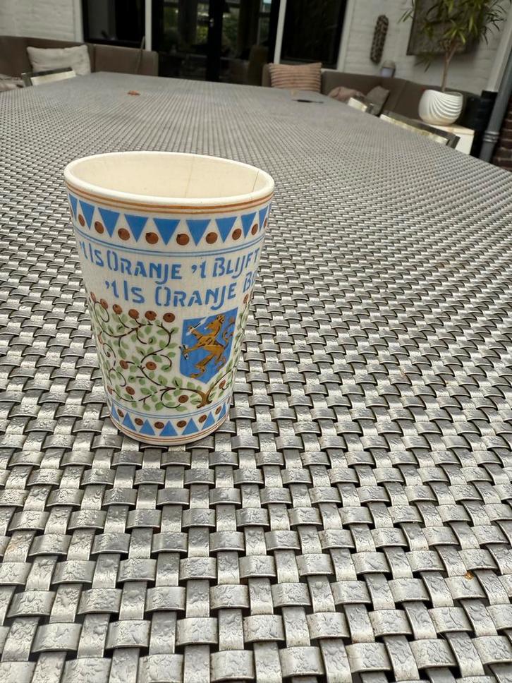 Antiek Jubileumkopje Koningin Wilhelmina 1923, Antiek en Kunst, Antiek | Keramiek en Aardewerk, Ophalen