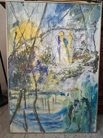 Zon over het meer beschikbaar voor biedingen