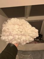 witte pruik krullen (2), Ophalen, Carnaval, Overige maten, Kleding
