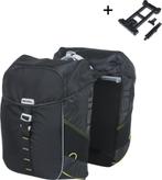ZGAN Basil Miles dubbele fietstas MIK, 34L, black lime, Ophalen of Verzenden, Zo goed als nieuw, Basil