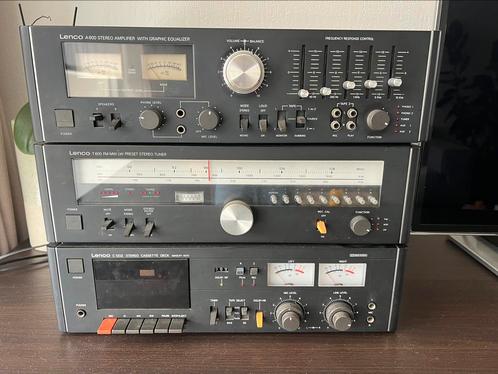 Lenco Vintage Stereoset / Stereotoren - zie specificaties, Audio, Tv en Foto, Stereo-sets, Gebruikt, Cassettedeck, Tuner of Radio