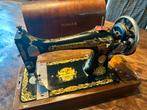 Antieke Singer Naaimachine met Houten Koffer, Antiek en Kunst, Antiek | Naaimachines, Ophalen of Verzenden