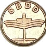 Draaginsigne metaal SBDD, Ophalen, Gebruikt, Overige onderwerpen, Speldje of Pin