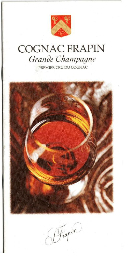 Cognac Frapin folder, Hobby en Vrije tijd, Overige Hobby en Vrije tijd, Gebruikt, Verzenden