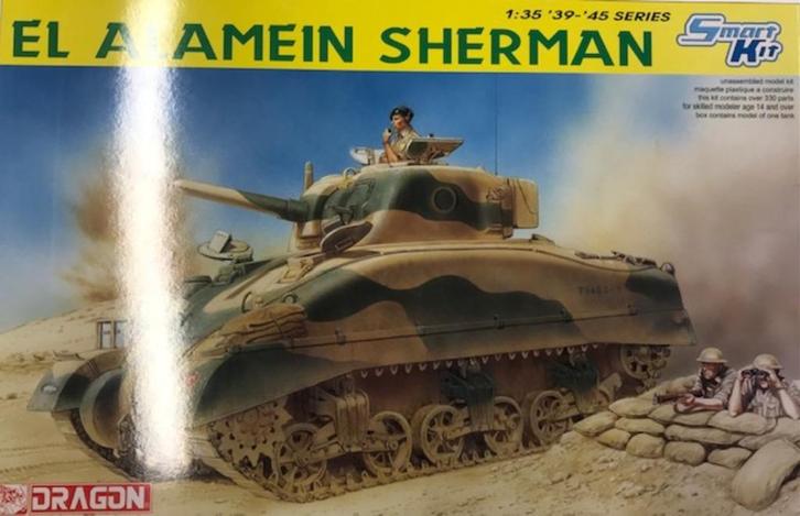 Coelianmodels, Dragon 6447, Sherman El Alamein, 1/35, € 58,-, Hobby en Vrije tijd, Modelbouw | Auto's en Voertuigen, Nieuw, Tank