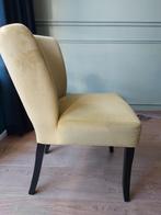 7 eetkamerstoelen merk Rofra home Velvet Chartreuse, Huis en Inrichting, Fauteuils, Ophalen, Zo goed als nieuw