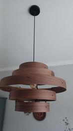 Leuke hanglamp hout ringen, Ophalen, Zo goed als nieuw, Hout, Minder dan 50 cm