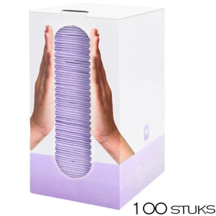 Wegwerp servet Paars, 100 stuks, Sieraden, Tassen en Uiterlijk, Uiterlijk | Cosmetica en Make-up, Nieuw, Toebehoren, Handen en Nagels
