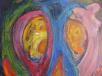 Wilbert Doorakkers, "Blauwtje lopen". Olieverf. In lijst., Antiek en Kunst, Ophalen