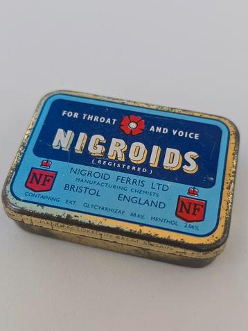 antiek / vintage blik met het merk: Nigroids van Nigroid Fer beschikbaar voor biedingen