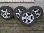 195/65R15 Lichtmetalen Velgen met Winterbanden, Auto-onderdelen, Banden en Velgen, Ophalen, Gebruikt, 15 inch, Banden en Velgen