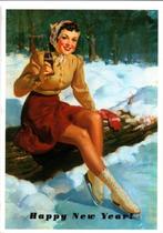 3 Leuke Kerst/Nieuwjaars kaarten, Verzamelen, Ansichtkaarten | Themakaarten, Ophalen of Verzenden, Voor 1920, Ongelopen, Feest(dag)