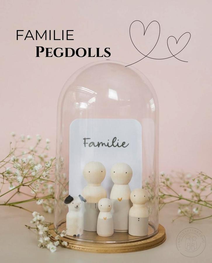 Familie Pegdolls - Stel je eigen gezin samen!, Huis en Inrichting, Woonaccessoires | Wanddecoraties, Nieuw, Ophalen of Verzenden