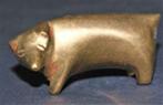 Koperen varken - Hoogte 3 cm (91) - NIEUW, Ophalen of Verzenden, Nieuw, Boerderijdier, Beeldje of Figuurtje