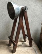 Vintage stoer industriële lamp tafellamp Burolamp bureaulamp, Metaal, Zo goed als nieuw, Ophalen