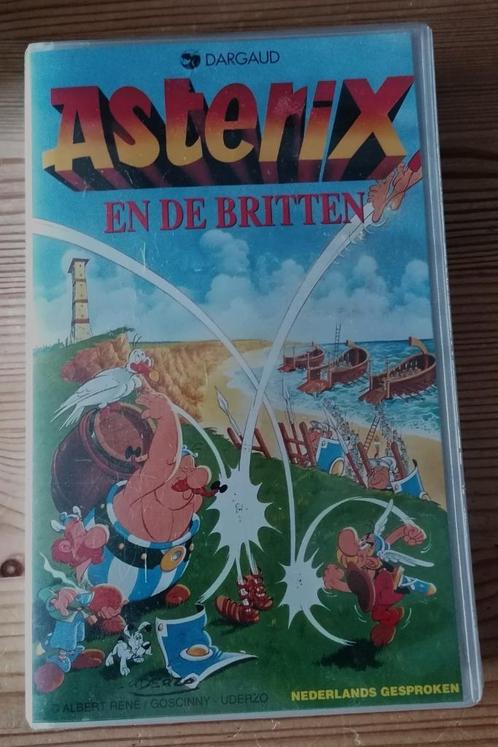 Asterix en de Britten; VHS band (NL), ongeveer 76 minuten., Verzamelen, Stripfiguren, Gebruikt, Overige typen, Asterix en Obelix