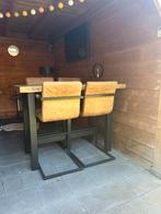 Prachtige hoge bartafel, eethoek met 6 krukken, Huis en Inrichting, Complete eetkamers, Ophalen, Zo goed als nieuw