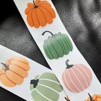 Sluitstickers pompoen stickers pompoenen kalebas pumpkin, Verzenden, Nieuw, Meerdere stickers