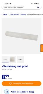 4 rollen Action behang - Arte lookalike, Ophalen of Verzenden, Minder dan 10 m², Wit
