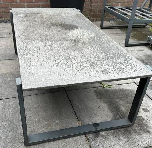 Tuintafel salontafel, Tuin en Terras, Tuintafels, Gebruikt, Rechthoekig, Overige materialen, Ophalen