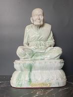 Phra Luang Phor Tuad Beeld – Wit Marmerlook, Ophalen of Verzenden, Zo goed als nieuw, Beeld(je), Boeddhisme