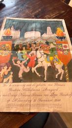 Affiche geboorte beatrix rotterdam beeldend kunstenaar, Verzamelen, Koninklijk Huis en Royalty, Ophalen of Verzenden, Zo goed als nieuw