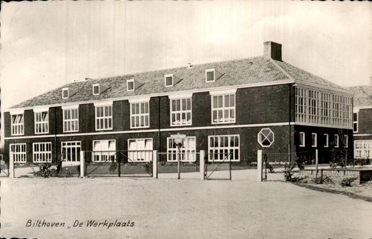 Bilthoven - De Werkplaats, Verzamelen, Ansichtkaarten | Nederland, Gelopen, Utrecht, 1940 tot 1960, Ophalen of Verzenden