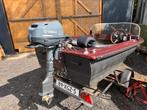6 pk 4 takt buitenboord motor met gashendel, Watersport en Boten, Bootonderdelen, Ophalen of Verzenden, Zo goed als nieuw, Motor en Techniek