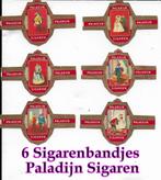 6 sigarenbandjes paladijn sigaren, Ophalen of Verzenden, Gebruikt, Sigarenbandjes