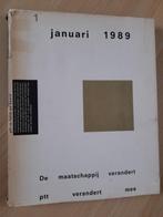 1 JANUARI 1989 DE MAATSCHAPPIJ VERANDERT PTT VERANDERT MEE, Ophalen of Verzenden, Zo goed als nieuw