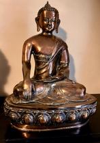 Grote messing koperen buddha omstreeks 1950, Ophalen of Verzenden