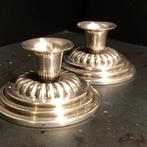 Set zilveren Art-Deco kandelaren, Antiek en Kunst, Antiek | Goud en Zilver, Ophalen of Verzenden, Zilver