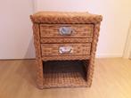 Vintage rotan ladekast, Huis en Inrichting, Kasten | Ladekasten, Ophalen, Overige materialen, 1 of 2 laden, Vintage