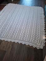 Gehaakte wit katoenen brocante sprei 175x200 cm, Ophalen of Verzenden, Zo goed als nieuw