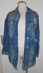 Stradivarius spijkerjas met destroyed details mt S, Blauw, Ophalen of Verzenden, Zo goed als nieuw, Maat 36 (S)