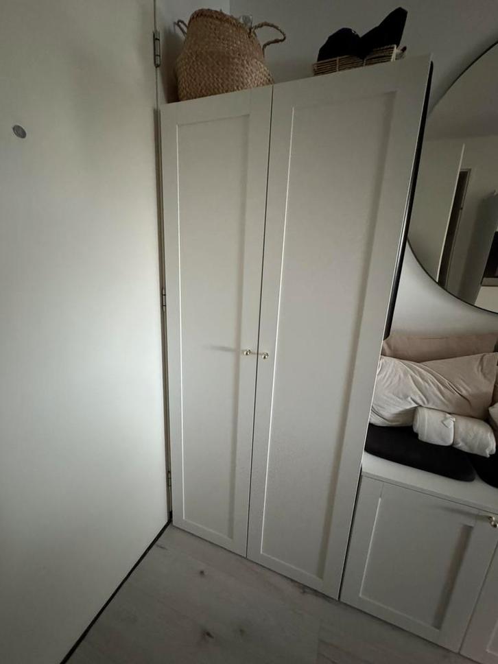 IKEA PLATSA Frame wit 6055180 cm – compleet, Huis en Inrichting, Kasten | Kledingkasten, Zo goed als nieuw, 150 tot 200 cm, 50 tot 100 cm