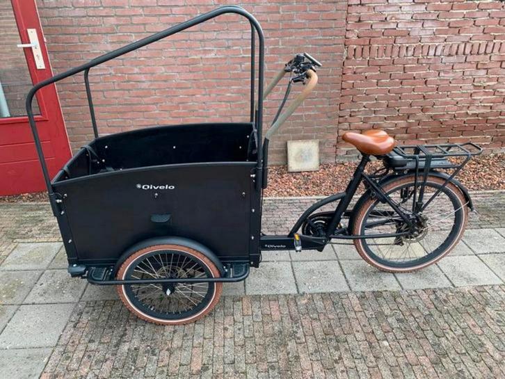 Qivelo Bakfiets, Fietsen en Brommers, Fietsen | Bakfietsen, Gebruikt, Overige merken, 4 kinderen of meer, Elektrisch, Huif, Ophalen of Verzenden