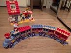 Trein station met treintje en rails van duplo, Ophalen, Gebruikt