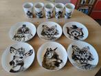 H&M dieren servies 6 ontbijtborden + 5 grote mokken NIEUW, Ophalen, Zo goed als nieuw, Porselein, Overige stijlen