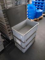 3 dichte kustof bakken met deksel 60x40x23cm, Ophalen of Verzenden, Gebruikt