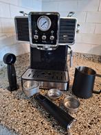 Klarstein espresso machine zwart compleet, koffie, Ophalen, Espresso apparaat, Zo goed als nieuw, Gemalen koffie