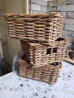 gevlochten mandjes, Huis en Inrichting, Woonaccessoires | Schalen en Manden, Ophalen, Rechthoekig, Riet