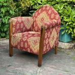Amsterdamse School fauteuil, art deco, eikenhout en coromand, Ophalen