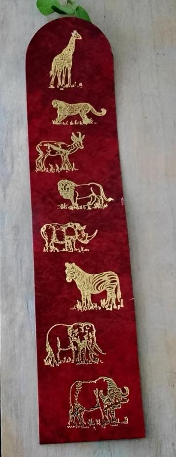 Boekenlegger Afrikaanse wilde dieren - tijger - leeuw - zebr beschikbaar voor biedingen