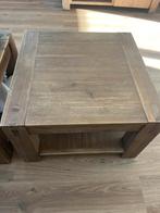 Twee houten salontafels - 65x65x42,5cm, Huis en Inrichting, Tafels | Salontafels, Ophalen, Gebruikt, Vierkant, 50 tot 100 cm
