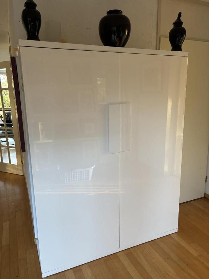 Woonkamer / Buffet kast Goossens hoogglans wit, Huis en Inrichting, Kasten | Wandmeubels, Zo goed als nieuw, 150 tot 200 cm, Minder dan 150 cm