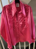 Knal roze feestblouse met ruches. Mt XXL heren., Kleding | Heren, Carnavalskleding en Feestkleding, Ophalen, Carnaval, Overige maten
