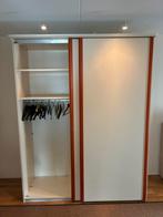 Kledingkast incl. verlichting. Kleur: wit/kersen, Huis en Inrichting, Kasten | Kledingkasten, Ophalen, 200 cm of meer, Met hangruimte