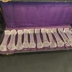 12 antieken glazen messenleggers, Ophalen of Verzenden