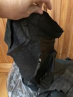 Leder - stukken - 2 zakken -zwart, Verzenden, Zwart, Leer of Kunstleer, Nieuw